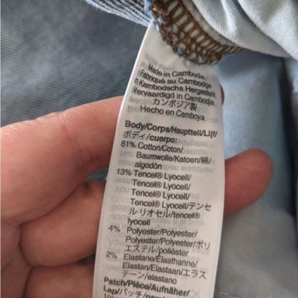 MADEWELL Mid Rise Skinny Crop 5 Button Sz 36 - Picture 6 of 9